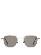 Matchesfashion.com Matsuda - M3101 Hexagonal Titanium Sunglasses - Mens - Grey