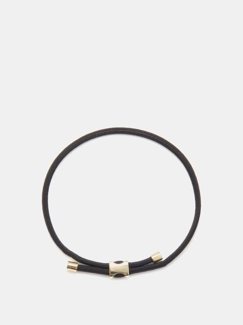 Miansai - Orson Gold-plated & Cord Bracelet - Mens - Black