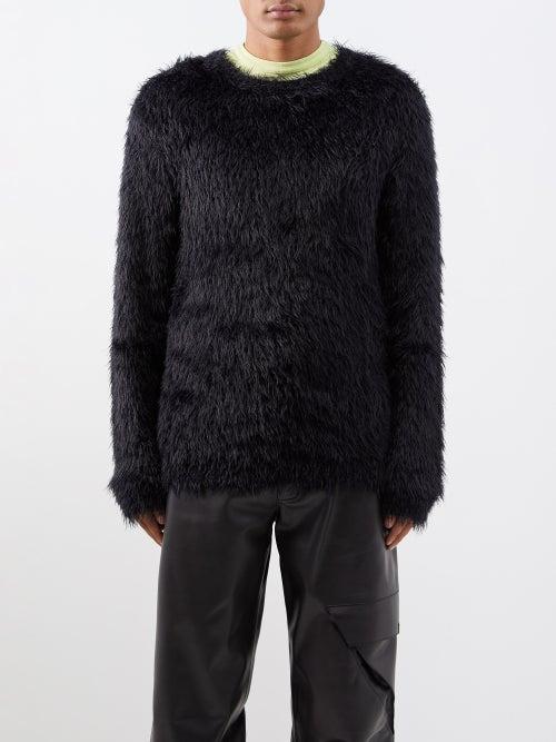 1017 Alyx 9sm - Crew-neck Chenille-knit Sweater - Mens - Black