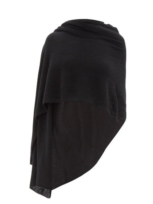 Lisa Yang - Paris Asymmetric Cashmere Shawl - Womens - Black