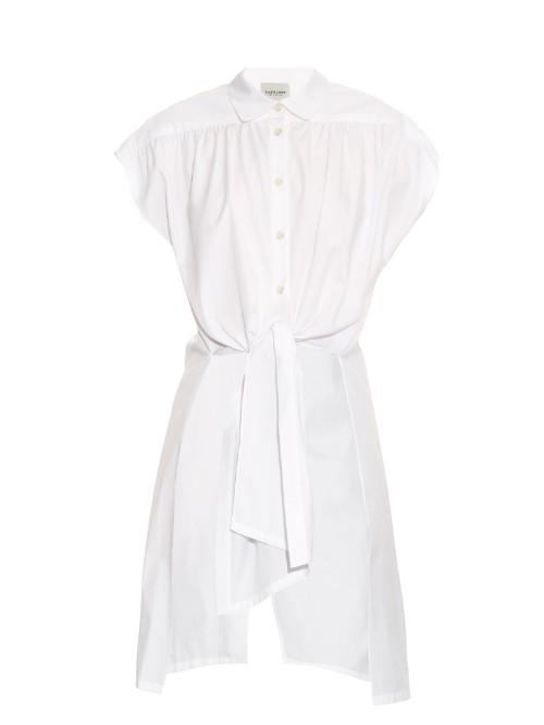 Rachel Comey Canna Tie-front Cotton Shirt