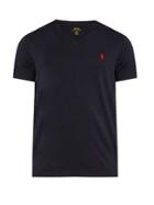Polo Ralph Lauren Logo-embroidered V-neck Cotton T-shirt