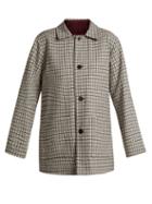 Matchesfashion.com Chimala - Checked Reversible Wool Blend Jacket - Womens - White Black