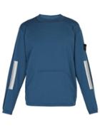Matchesfashion.com Stone Island - Kangaroo Pocket Cotton Sweatshirt - Mens - Blue