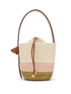 Matchesfashion.com Cesta Collective - Tri Stripe Sisal Basket Bag - Womens - Pink Multi