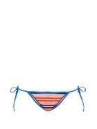 Diane Von Furstenberg Stripe-print Tie-side Bikini Briefs