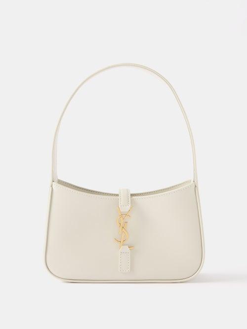 Saint Laurent - Le 5  7 Mini Leather Shoulder Bag - Womens - White
