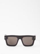 Tom Ford Eyewear - Fausto D-frame Acetate Sunglasses - Mens - Black