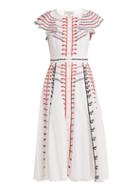Matchesfashion.com Temperley London - Expedition Embroidered Cotton Dress - Womens - White Multi