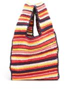 Alanui - Beach Break Striped Cotton-crochet Tote Bag - Womens - Multi