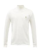 Polo Ralph Lauren - Roll-neck Cotton-jersey Long-sleeved T-shirt - Mens - Cream