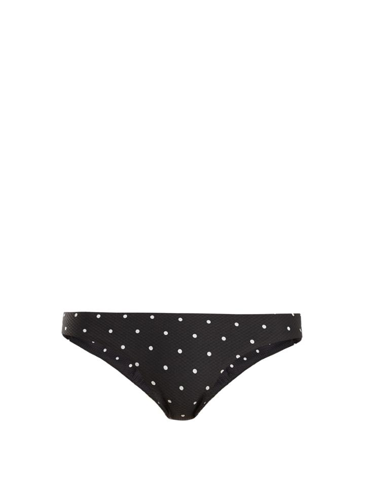 Asceno Low-rise Polka Dot-print Bikini Briefs
