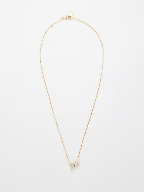 Completedworks - Cubic Zirconia & 14kt Gold-vermeil Necklace - Womens - Crystal Multi