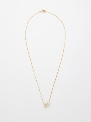 Completedworks - Cubic Zirconia & 14kt Gold-vermeil Necklace - Womens - Crystal Multi