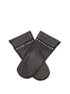 Matchesfashion.com Loewe - Studded Leather Mittens - Mens - Black