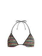 Missoni Mare Striped Crochet-knit Bikini Top