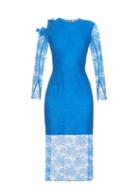 Preen By Thornton Bregazzi Amilna Lace-panel Midi Dress