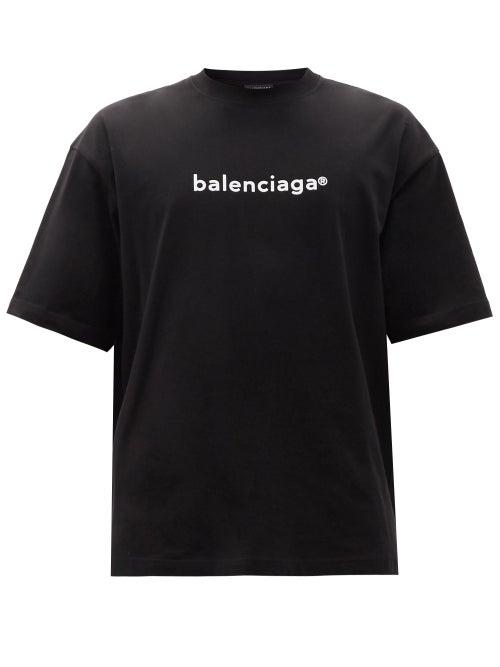 Matchesfashion.com Balenciaga - New Copyright Cotton-jersey T-shirt - Mens - Black