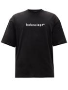 Matchesfashion.com Balenciaga - New Copyright Cotton-jersey T-shirt - Mens - Black