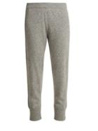 Matchesfashion.com Allude - Straight Leg Cashmere Track Pants - Womens - Grey
