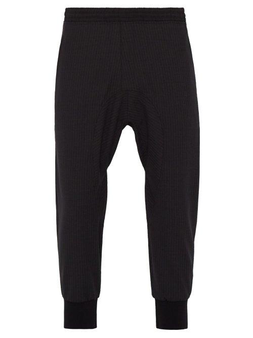 Matchesfashion.com Neil Barrett - Tailored Virgin Wool Blend Track Pants - Mens - Black