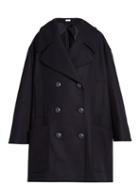 J.w.anderson Double-breasted Oversized Wool-blend Pea Coat