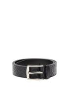 Matchesfashion.com Burberry - Tb Monogram Embossed Leather Belt - Mens - Black