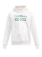 Matchesfashion.com Casablanca - Logo-embroidered Cotton-jersey Hooded Sweatshirt - Mens - White