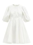 Matchesfashion.com Zimmermann - Puff-sleeve Linen Mini Dress - Womens - White