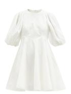 Matchesfashion.com Zimmermann - Puff-sleeve Linen Mini Dress - Womens - White
