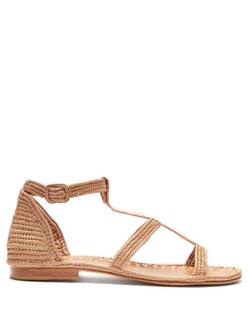 Matchesfashion.com Carrie Forbes - Tama Raffia Sandals - Womens - Tan