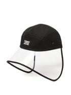 Matchesfashion.com Burberry - Transparent-brim Cotton Bonnet Hat - Mens - Black