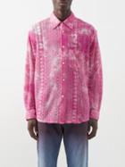 Our Legacy - Tie-dye Crocheted Cotton-blend Shirt - Mens - Multi