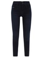 Frame - Le Skinny De Jeanne Cropped Jeans - Womens - Dark Denim