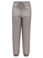 Missoni - Metallic Wool-blend Track Pants - Womens - Silver
