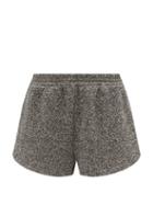 Raey - Elasticated-waist Nepped Jersey Running Shorts - Womens - Black