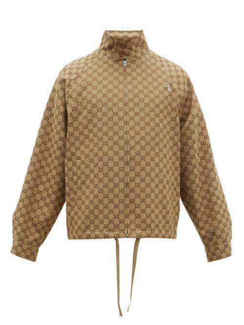 Matchesfashion.com Gucci - Gg Jacquard Canvas Bomber Jacket - Mens - Brown