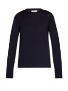 Matchesfashion.com Officine Gnrale - Nina Merino Wool Sweater - Mens - Navy