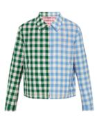 Matchesfashion.com Thom Browne - Gingham Wool Blend Jacket - Mens - Green