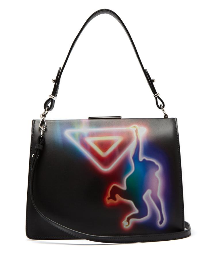 Prada Monkey-print Leather Cross-body Bag