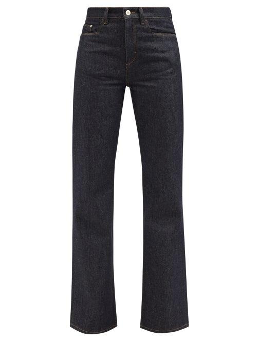 Wandler - Daisy Flared-leg Jeans - Womens - Dark Denim