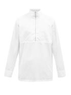 Jil Sander - Zipped High-neck Cotton-poplin Shirt - Mens - White