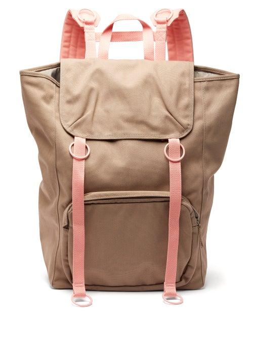 Matchesfashion.com Raf Simons X Eastpak - X Eastpak Bi Colour Canvas Backpack - Womens - Pink Multi