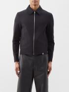 1017 Alyx 9sm - Point-collar Zipped Twill Jacket - Mens - Black