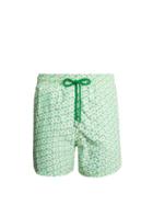 Matchesfashion.com Vilebrequin - Moorea Micro Turtles Hawa Print Swim Shorts - Mens - Green Multi