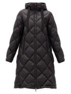 Matchesfashion.com Moncler - Duroc Quilted Hooded Down Coat - Womens - Black