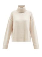 Allude - Wool And Cashmere-blend Roll-neck Sweater - Womens - Ivory