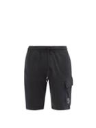 Matchesfashion.com C.p. Company - Goggle-lens Cotton-jersey Cargo Shorts - Mens - Black