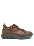 Burberry - Arthur Leather Trainers - Mens - Dark Brown
