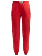 Matchesfashion.com Vetements - Boxer Tag Cotton Track Pants - Womens - Red